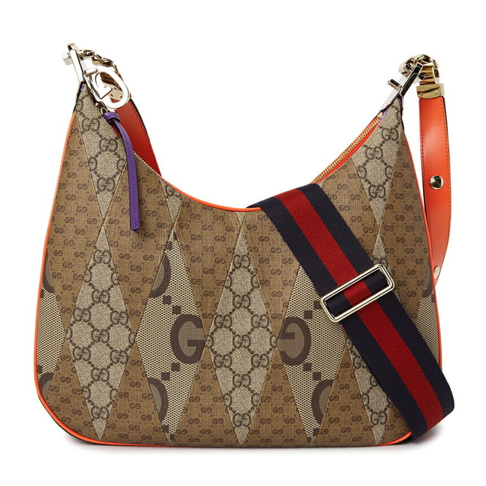 Gucci multicolor GG Supreme patchwork red navy bl… - image 1